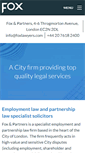 Mobile Screenshot of foxlawyers.com