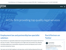 Tablet Screenshot of foxlawyers.com